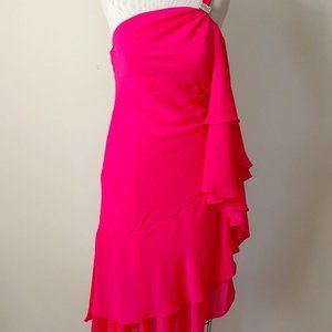 NWOT Princess Collection Formal Dress in Hot Pink